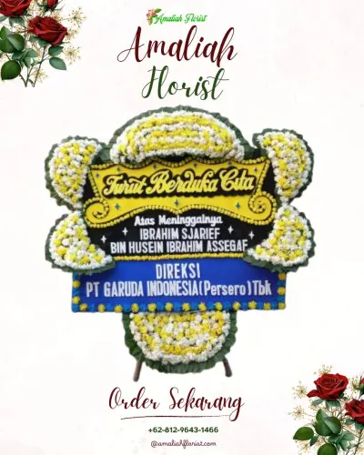 Papan Bunga Duka di Ciwaru