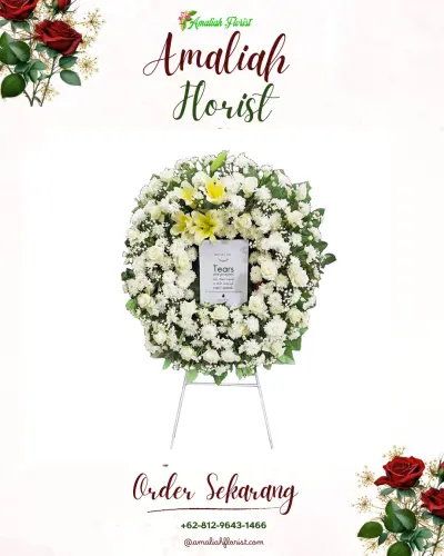 Krans Bunga Duka Cita di Ciwaru
